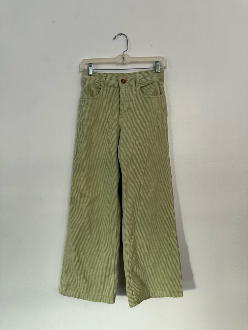 Billabong Wide-Leg Corduroy Jeans in Sage Green